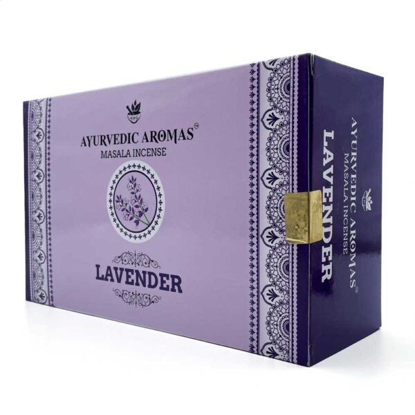 Ayurvedic Aromas Lavender Masala Incense, 15 gm, Pack of 12 - Image 5