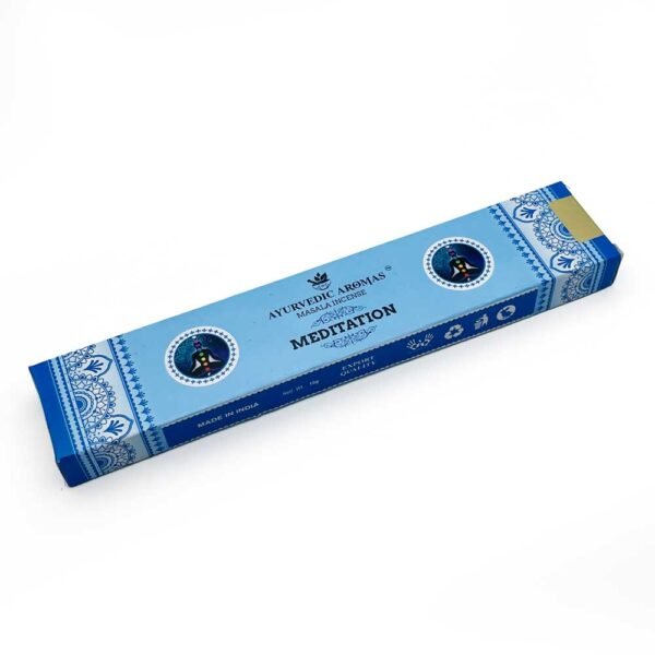 Ayurvedic Aromas Meditation Masala Incense, 15 gm, Pack of 12 - Image 2