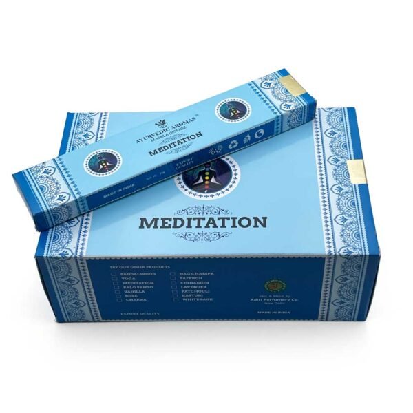 Ayurvedic Aromas Meditation Masala Incense, 15 gm, Pack of 12 - Image 5