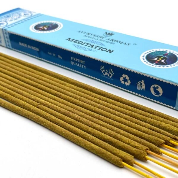 Ayurvedic Aromas Meditation Masala Incense, 15 gm, Pack of 12 - Image 3