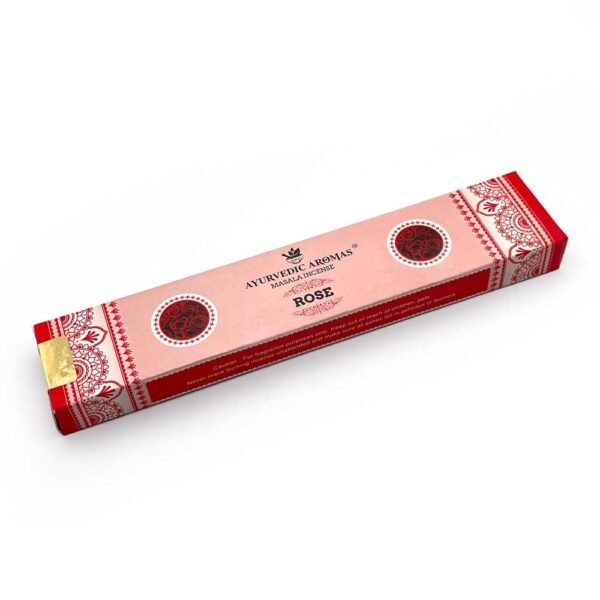 Ayurvedic Aromas Rose Masala Incense, 15 gm, Pack of 12 - Image 4