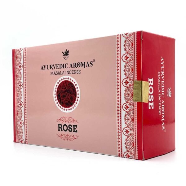 Ayurvedic Aromas Rose Masala Incense, 15 gm, Pack of 12 - Image 2