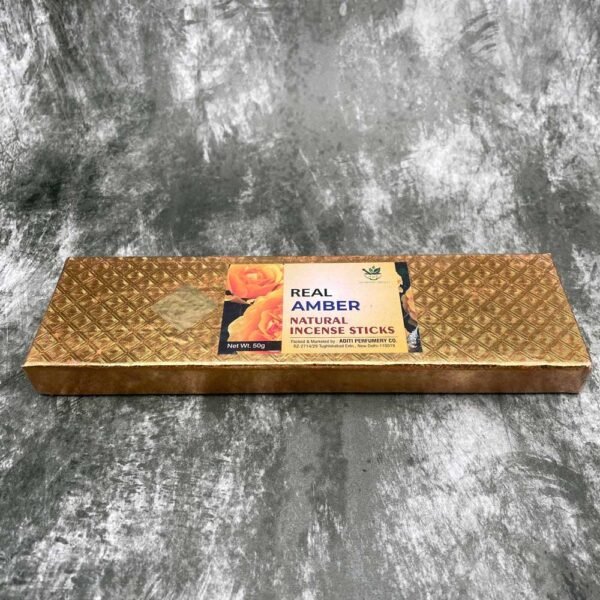Real Amber Natural Incense Stick with ceramic Incense Stick Holder, 50 gm - Image 2