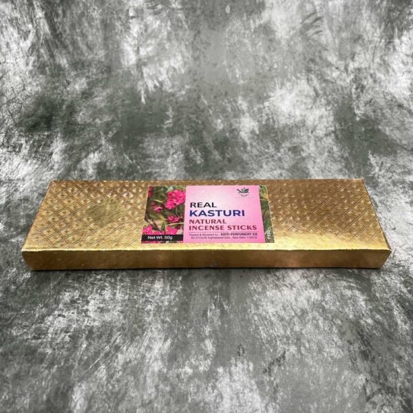 Real Kasturi Natural Incense Stick with ceramic Incense Stick Holder, 50 gm - Image 2