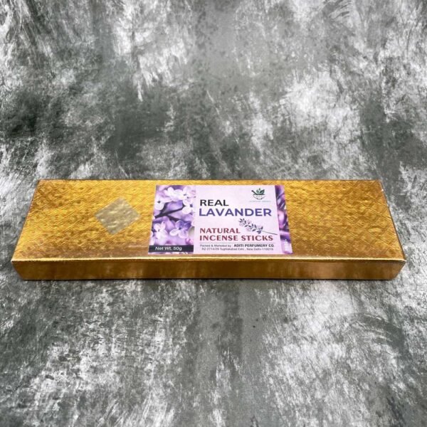Real Lavander Natural Incense Stick with ceramic Incense Stick Holder, 50 gm - Image 2