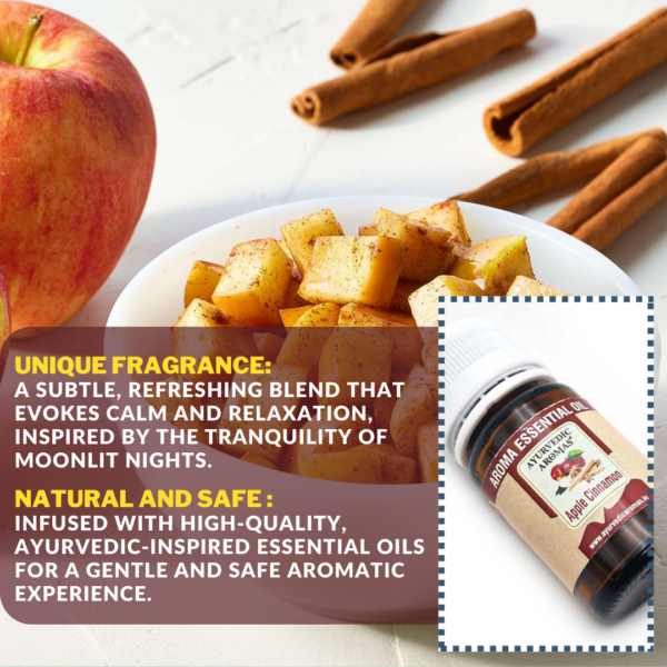 Ayurvedic Aromas Apple Cinnamon Diffuser Aroma Oil 10ml - Image 2