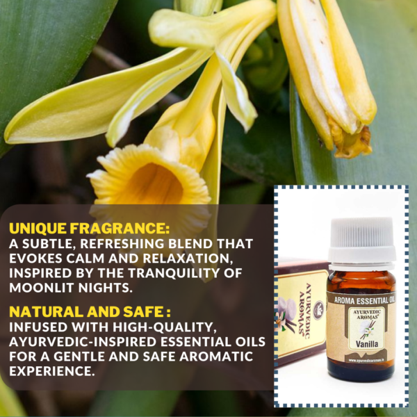 Ayurvedic Aromas Vanilla Diffuser Aroma Oil 10ml - Image 2