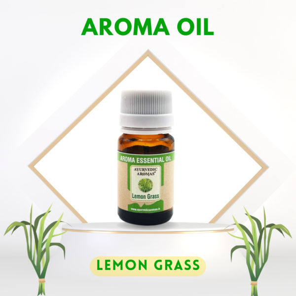 Ayurvedic Aromas Lemon Grass Diffuser Aroma Oil 10ml