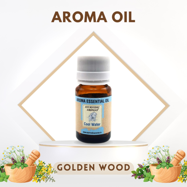 Ayurvedic Aromas Golden Wood Diffuser Aroma Oil 10ml