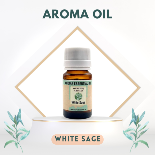 Ayurvedic Aromas White Sage Diffuser Aroma Oil 10ml